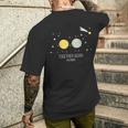 Together Again Retro Sun And Moon Holding Hands Eclipse 2024 Men's T-shirt Back Print Gifts for Him
