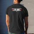Top Dad Mens Back Print T-shirt Gifts for Him