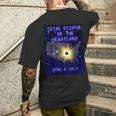 Total Eclipse Of The Heartland Total Solar Eclipse 2024 Men's T-shirt Back Print Gifts for Him