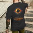 Total Solar Eclipse 04082024 Cleveland Ohio Men's T-shirt Back Print Gifts for Him
