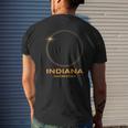 Total Solar Eclipse 2024 Totality Indiana Men's T-shirt Back Print Gifts for Him