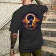 Total Solar Eclipse Leo April 8 2024 Solar Eclipse Men's T-shirt Back Print Gifts for Him