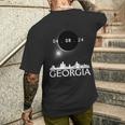 Totality Total Solar Eclipse 40824 Georgia Eclipse 2024 Men's T-shirt Back Print Gifts for Him