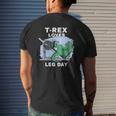 Trex Loves Leg Day Trex Arms Dinosaur Fitness Trex Tank Top Mens Back Print T-shirt Gifts for Him