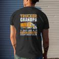 Truck Trucker Grandpa Just Like A Normal Grandpa Mens Back Print T-shirt Gifts for Him