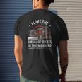 Truck Trucker Trucks Highway Freighter 115 Driver Truckin Mens Back Print T-shirt Gifts for Him