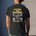Trucker Truck Driver Dad Trucker Daddy Husband Fathers Day Mens Back Print T-shirt Gifts for Him