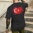 Türkei Flagge Turkey Türkisch Türkische Land Anatolien Türke T-Shirt mit Rückendruck Geschenke für Ihn