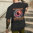 Twice In A Lifetime Solar Eclipse 2024 Total Eclipse Men's T-shirt Back Print Gifts for Him