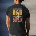 I Have Two Titles Dad And Papaw Grandparent's Day Mens Back Print T-shirt Gifts for Him