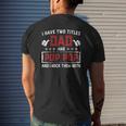 I Have Two Titles Dad And Pop Pop I Rock Them Both Mens Back Print T-shirt Gifts for Him