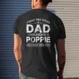 I Have Two Titles Dad And Poppie Father's Day Mens Back Print T-shirt Gifts for Him