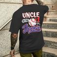 Uncle Of Rookie 1St Baseball Birthday Party Theme Matching Men's T-shirt Back Print Gifts for Him