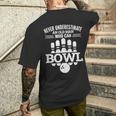 Never Underestimate An Old Man Bowlers Bowling For Men Men's T-shirt Back Print Gifts for Him