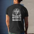 Never Underestimate The Power Of A Marines An Endless Legend Name S Mens Back Print T-shirt Gifts for Him
