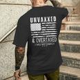 Unvaxxed And Overtaxed Men's T-shirt Back Print Gifts for Him