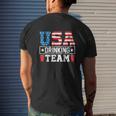 Usa Drinking Team Drinking Beer Lover Mens Back Print T-shirt Gifts for Him