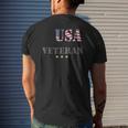 Usa Veteran Mens Back Print T-shirt Gifts for Him