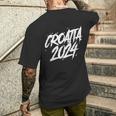 Vacaciones En Equipo En Croacia 2024 Camiseta Hombre Estampado Espalda Regalos para él