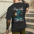 Vacaciones Familiaresintage En Costa Rica Playa Puraida Camiseta Hombre Estampado Espalda Regalos para él