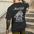 Vateratertag Geschenk Biker Papa Motorrad Spruch Kapuzenjacke T-Shirt mit Rückendruck Geschenke für Ihn