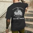 Vatertag Biker Papa Ich Bin Ein Motorrad Fahrender Papa T-Shirt mit Rückendruck Geschenke für Ihn