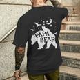 Vatertag Papa Bär Herren Papa Bär T-Shirt mit Rückendruck Geschenke für Ihn