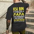 Vatertag Stolzer-Papa -Om Großartigen Sohn Bekommen T-Shirt mit Rückendruck Geschenke für Ihn