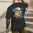 Vatertagsgeschenk Papa Bear Papa Bär Spruch Lustig Für Papa T-Shirt mit Rückendruck Geschenke für Ihn