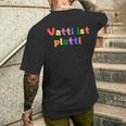 Vatti Is Platti S T-Shirt mit Rückendruck Geschenke für Ihn