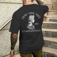 Veni Vidi Vici Xiii E Vaffanculo Black T-Shirt mit Rückendruck Geschenke für Ihn