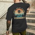Vermont Total Solar Eclipse April 8Th 2024 Women Men's T-shirt Back Print Gifts for Him