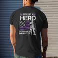 Veteran Daughter Month Of The Military Child Army Kids Mens Back Print T-shirt Gifts for Him