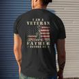 I Am A Veteran Like My Father Before Me Patriotic Mens Back Print T-shirt Gifts for Him