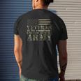 Veteran Of The United States Army Camouflage Us Flag Veteran Mens Back Print T-shirt Gifts for Him