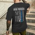 Veteran Of The Us Air Force Usa Flag Veterans Men's T-shirt Back Print Gifts for Him