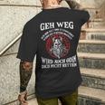Viking Geh Weg Bin Tattoo Odin Wird Dich Nicht Retten Black T-Shirt mit Rückendruck Geschenke für Ihn