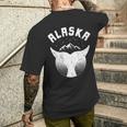 Vintage Alaska Alaska Is Calling And I Must Go Men's T-shirt Back Print Gifts for Him