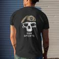 Vintage Army Ranger Regiment Sua Sponte Skull Tan Beret Mens Back Print T-shirt Gifts for Him