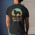 Vintage Aussie Shepherd Papa Best Dad Ever Aussie Mens Back Print T-shirt Gifts for Him