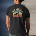 Vintage Best Dad Ever Superhero Fun Father's Day Mens Back Print T-shirt Gifts for Him