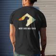 Vintage Best Golden Retriever Dog Dad Ever Father's Day Mens Back Print T-shirt Gifts for Him