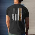 Vintage Best Papaw Ever American Flag Father Day Grandpa Mens Back Print T-shirt Gifts for Him