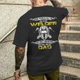 Vintage Most Important Call Me Dad Welder Daddy Men's T-shirt Back Print Gifts for Him