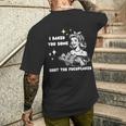 Vintage I Just Baked You Some Shut The Fucupcakes Cool Woman Men's T-shirt Back Print Gifts for Him