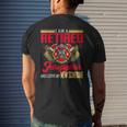 Vintage I Am Retired Firefighter And I Love My New Schedule Men's T-shirt Back Print Gifts for Him