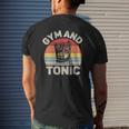 Vintage Retro Gym Gin And Tonic Gin Lover Mens Back Print T-shirt Gifts for Him
