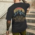 Vintage Rocky Mountains National Park Colorado Men's T-shirt Back Print Gifts for Him