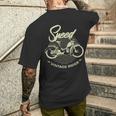 Vintage Speed Rider Simson-Sr2 T-Shirt mit Rückendruck Geschenke für Ihn