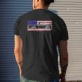 Vintage Sweptline Truck Usa Flag Slammed Bagged Mens Back Print T-shirt Gifts for Him